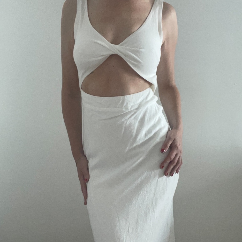 Petal and pup Apollo dress, white, size 4